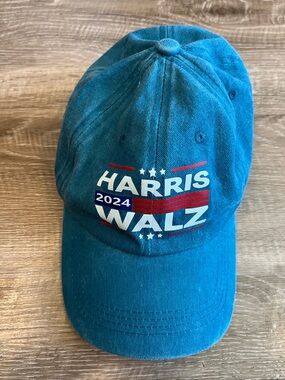 2024 Harris Walz Turquoise Baseball Hat Adjustable Cap